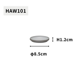 HASAMI PORCELAIN グレーコレクション プレート Φ85×12 HAW101 アッシュホワイト