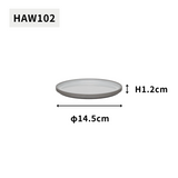 HASAMI PORCELAIN グレーコレクション プレート Φ145×12 HAW102 アッシュホワイト