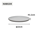 HASAMI PORCELAIN グレーコレクション プレート Φ220×12 HAW104 アッシュホワイト