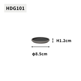 HASAMI PORCELAIN グレーコレクション プレート Φ85×12 HDG101 ダークグレー