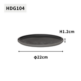 HASAMI PORCELAIN グレーコレクション プレート Φ220×12 HDG104 ダークグレー
