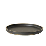 プレート Φ220×21 ブラック HPB004 | ハサミポーセリン