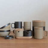 プレート Φ85×21 グロスグレー HPM001 | ハサミポーセリン