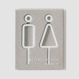 MOHEIM(モヘイム)SIGNS RESTROOM 2pcs / ホワイト