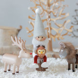 NORDIKA nisse フクロウを抱えたサンタ サイレントナイト