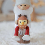 NORDIKA nisse フクロウを抱えたサンタ サイレントナイト