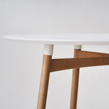 カールハンセン&サン BA103 オーク材・オイルフィニッシュ・ホワイトラミネート天板 Φ110