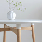 カールハンセン&サン BA103 オーク材・オイルフィニッシュ・ホワイトラミネート天板 Φ110