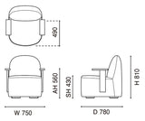 カリモクニュースタンダード ポーラー ラウンジチェア S ウィズアームズ