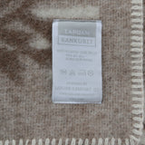 Lapuan Kankurit(ラプアンカンクリ)ブランケット 90x130 KUUSI ブラウンホワイト