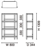 カリモクニュースタンダード アーカイブ シェルフ 80