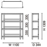 カリモクニュースタンダード アーカイブ シェルフ 110