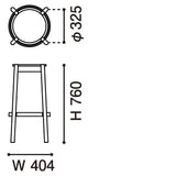 カリモクニュースタンダード キャストール バースツール ハイ