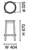 カリモクニュースタンダード キャストール バースツール ロー