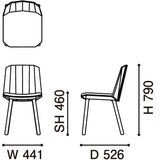 カリモクニュースタンダード カラー ウッド サイドチェア