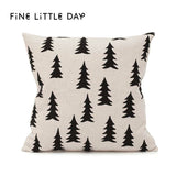 Fine Little Day クッションカバー GRAN (リネン×ブラック)