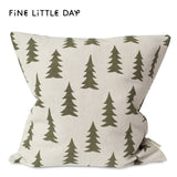 Fine Little Day クッションカバー GRAN (リネン×オリーブ)