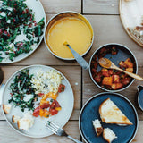 プレート Φ185×21 グロスグレー HPM003 | ハサミポーセリン