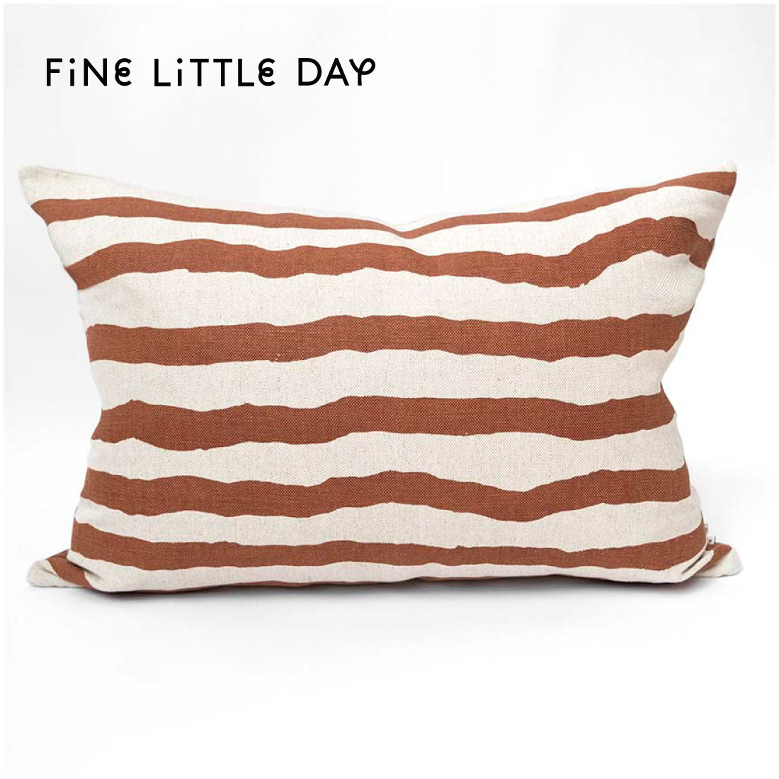 Fine Little Day クッションカバー RAND リネン×テラコッタ – Shinc
