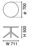 カリモクニュースタンダード スカウト ビストロ ローテーブル