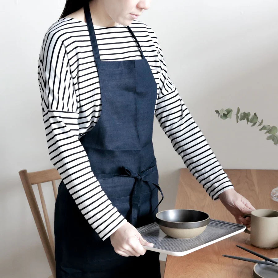 fog linen work(フォグリネンワーク) リネンフルエプロン ネイビー fog linen work(フォグリネンワーク) リネンフルエプロン ネイビー