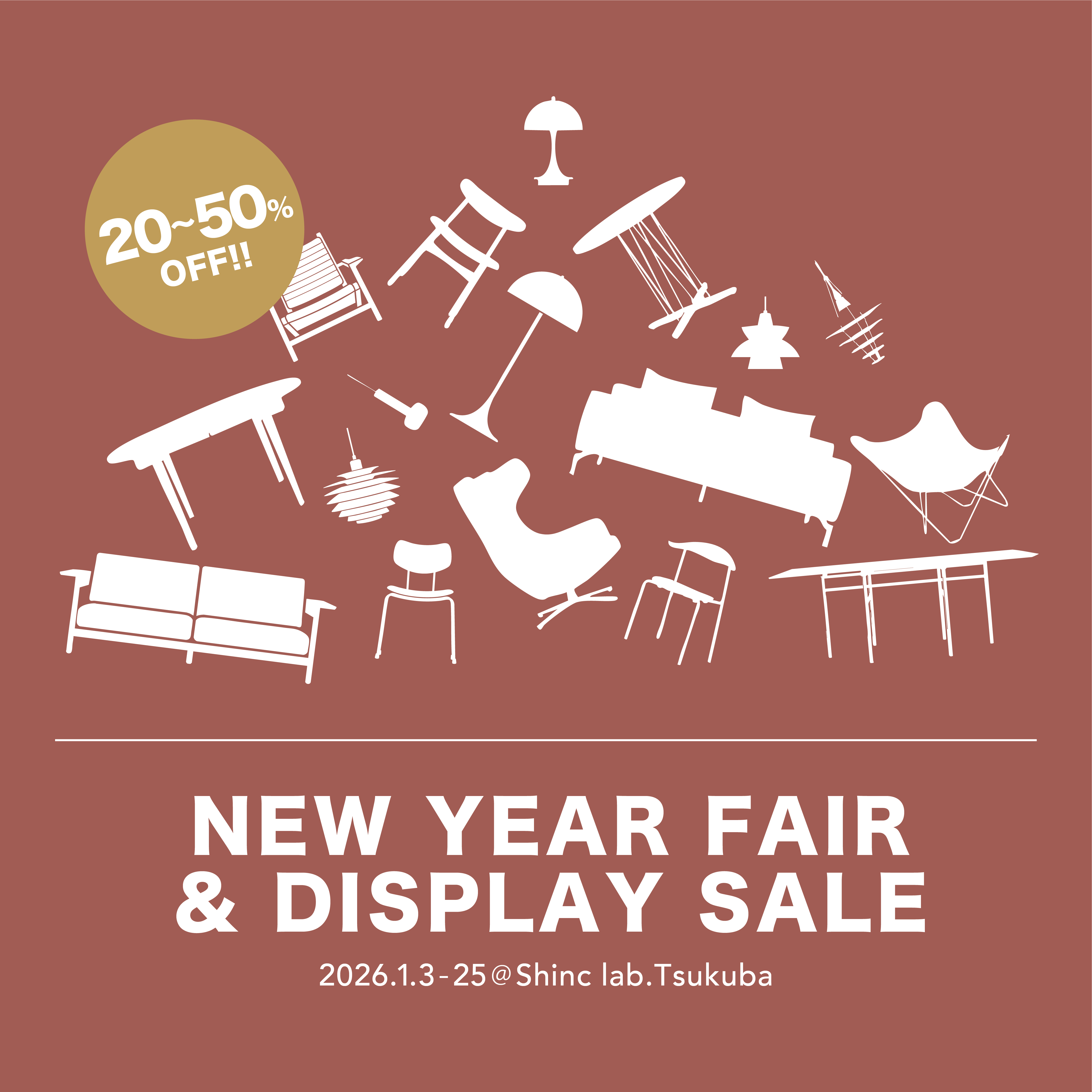 感謝を込めた「NEW YEAR FAIR 2026」開催のお知らせ – Shinc lab.(シンクラボ)