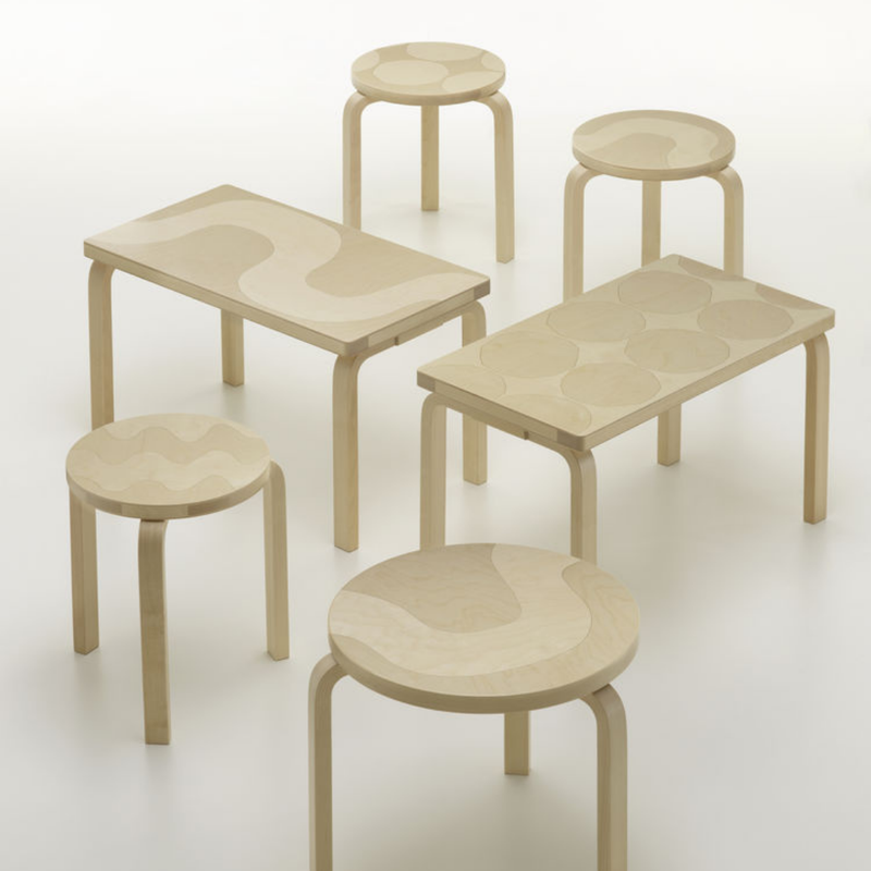 【10月15日発売開始】Artek（アルテック） ＋ Marimekko（マリメッコ）STOOL 60 Kivet（スツール60 キヴェット）