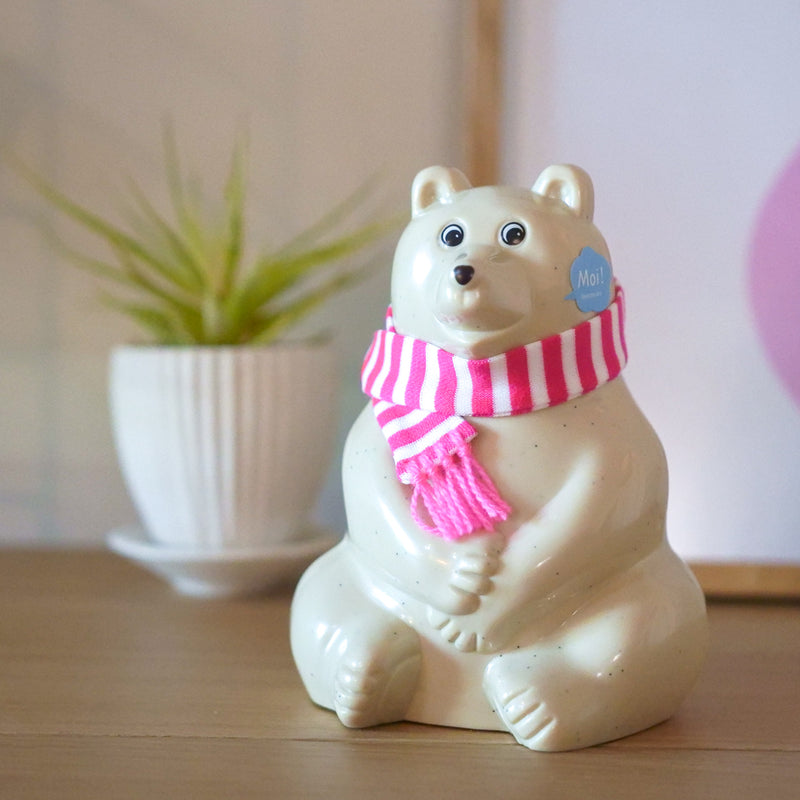 2024ver.】しろくま貯金箱 Polar Bear Money Box 2024 マフラー付き – Shinc lab.