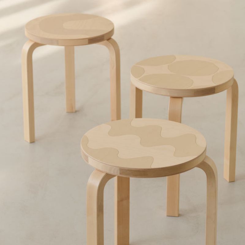 【10月15日発売開始】Artek（アルテック） ＋ Marimekko（マリメッコ）STOOL 60 Kivet（スツール60 キヴェット）