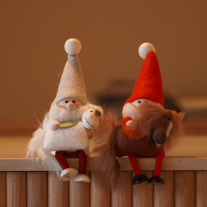 【干支シリーズ】NORDIKA nisse 馬を抱えたサンタ サイレントナイト