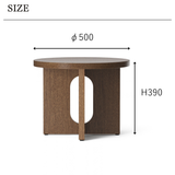 Audo Copenhagen（オドー・コペンハーゲン） | 木天板 ANDROGYNE SIDE TABLE（アンドロジーン サイドテーブル）Φ50 ダークステインドオーク