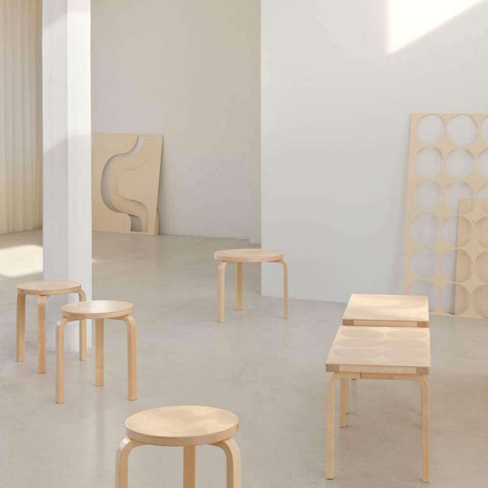 2025限定生産artek×マリメッコ スツール 60 Kivet（キヴェット） Artek（アルテック） ＋ Marimekko（マリメッコ）STOOL 60 Kivet