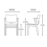 Domus Chair（ドムス チェア）ビューティーバージョン【全10色】| Artek（アルテック）