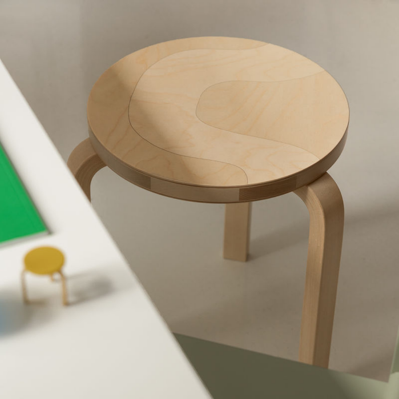 【10月15日発売開始】Artek（アルテック） ＋ Marimekko（マリメッコ）STOOL 60 Seireeni（スツール60 セイレーニ）