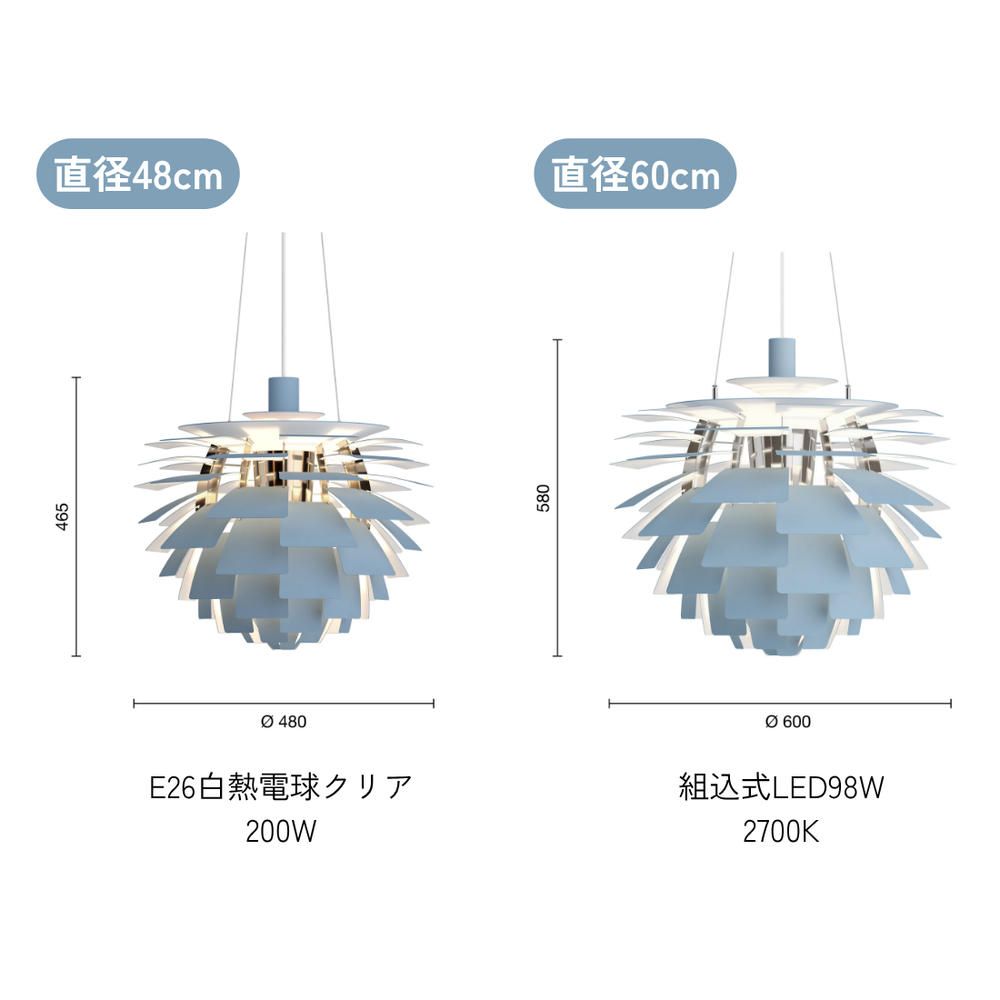 PH アーティチョーク ペンダントライト φ480 φ600 | ルイスポールセン