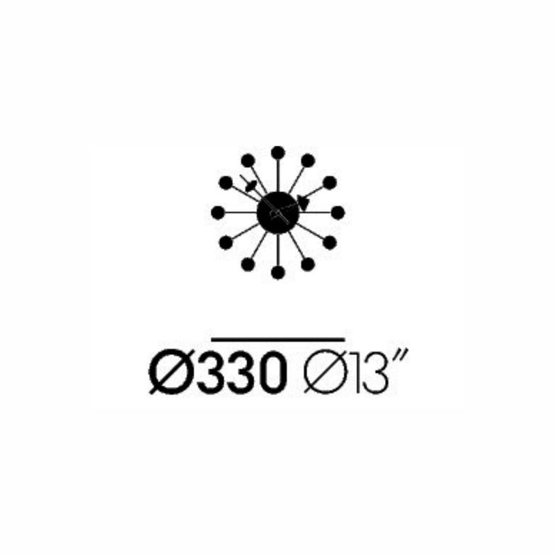 vitra （ヴィトラ）Ball Clock（ボールクロック）| George Nelson（ジョージ・ネルソン）掛け時計
