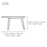 CH008 オーク材・オイルフィニッシュ φ78cm H44cm | カールハンセン&サン