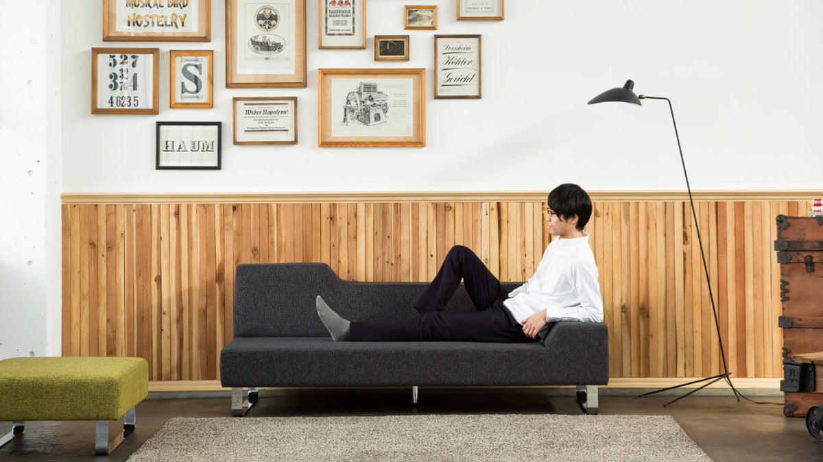 フランネルソファ SIESTA 2.5人掛け+オットマン FLANNEL SOFA（フランネルソファ）SIESTA（シエスタ） 2.5人掛けソファ
