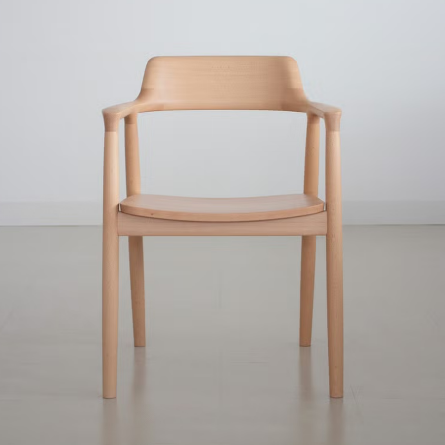 HIROSHIMA アームチェア（板座) ビーチ | マルニコレクション