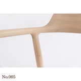 【No.005】 HIROSHIMA  natural アームチェア（板座) ホワイトオーク ソープ仕上げ