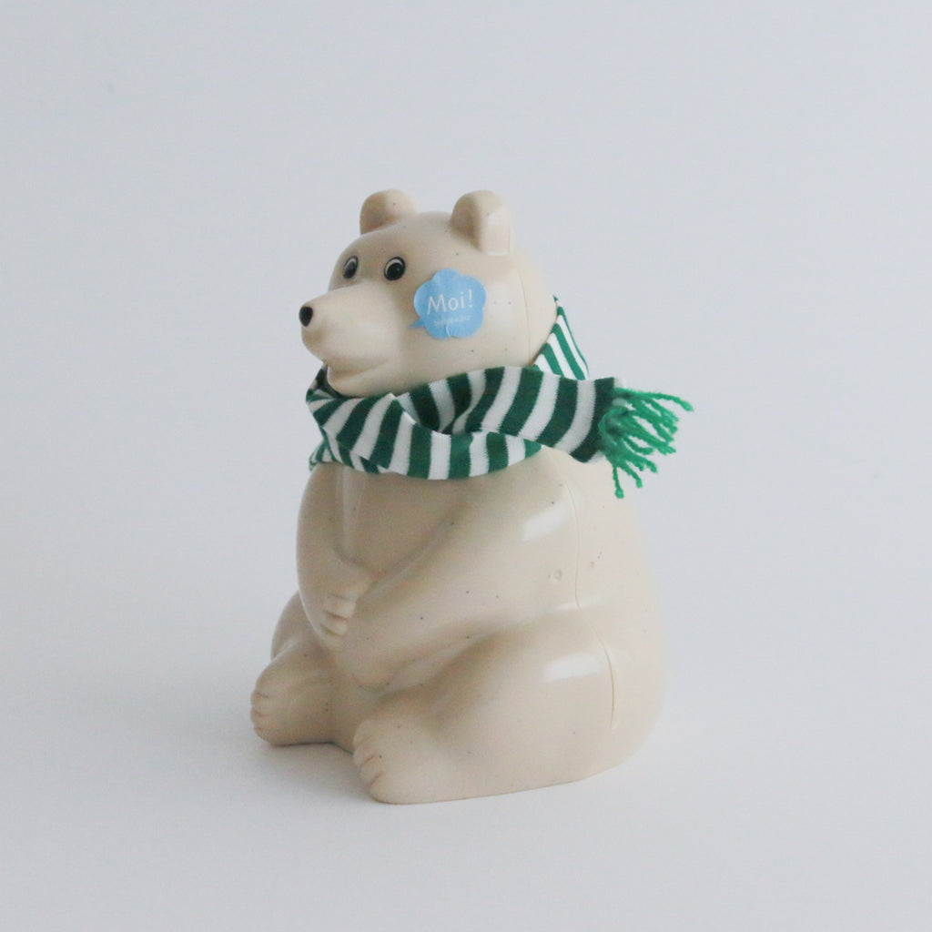 【花座布団プレゼント】しろくま貯金箱 Polar Bear Money Box 2023 マフラー付き