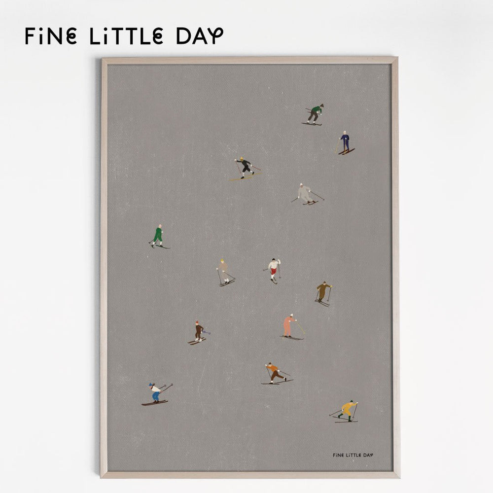 Fine Little Day ポスター SKIERS 50×70cm Shinc lab.(シンクラボ)