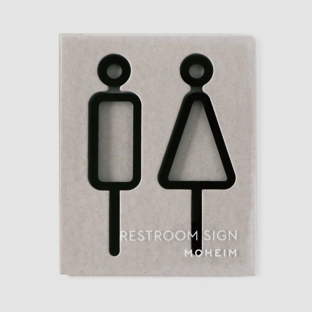 MOHEIM SIGNS / RESTROOM (2pcs / 全3色) | Shinc lab.（シンクラボ