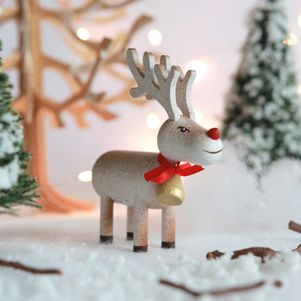 クリスマス☆リース☆トナカイ(スティック) ノルディカニッセ そりに乗ったサンタ Joy to the world ＋ トナカイ