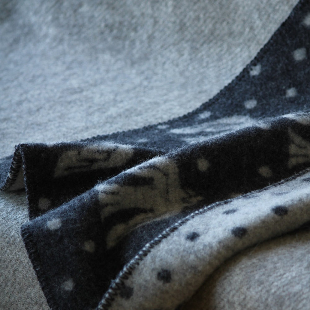 KLIPPAN（クリッパン）ウール ミニブランケット 65x90 birds in the