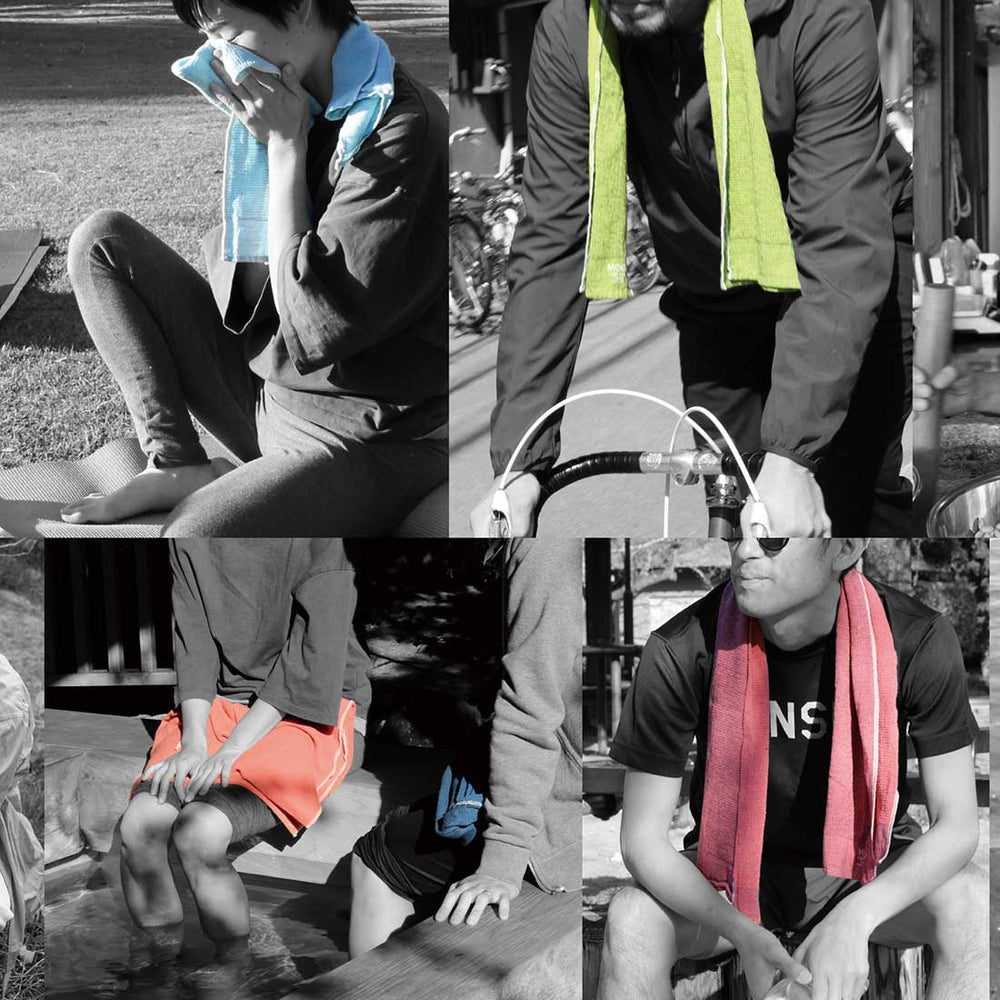 フェイスタオルM グリーン系(kontex) | MOKUの正規代理店 Shinc lab